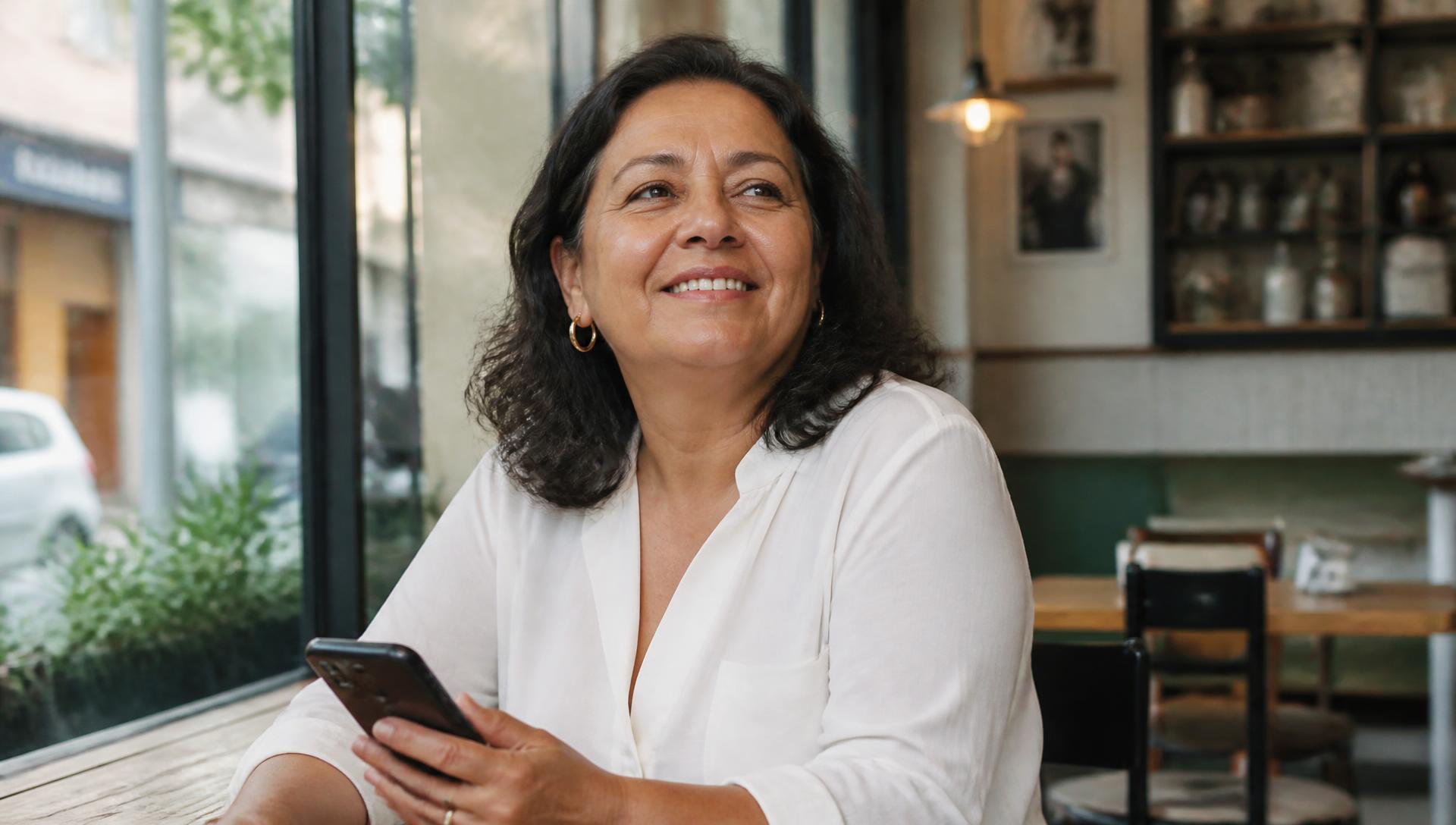 María conversa tranquila mientras recibe acompañamiento